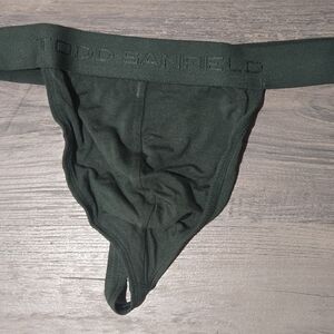 Men's Green Bamboo Thong